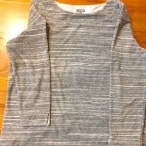 T-Talbots- It Black and white light weight sweatshirt.